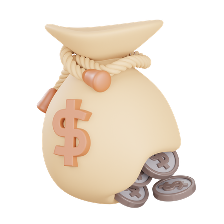 Money Bag  3D Icon