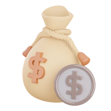 Money Bag  3D Icon