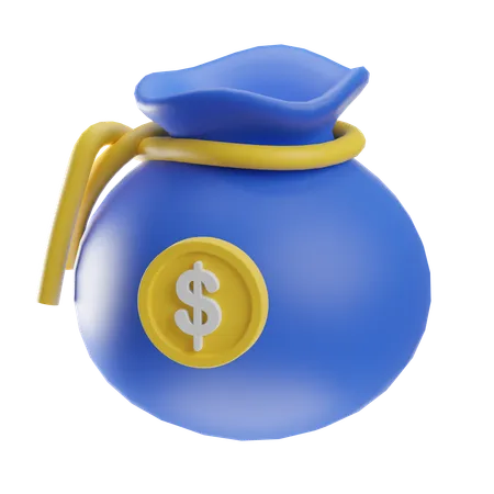 Money bag  3D Icon