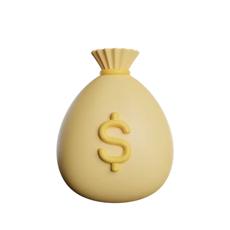 Money Bag  3D Icon