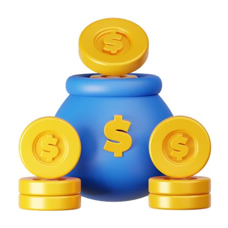 Money Bag  3D Icon