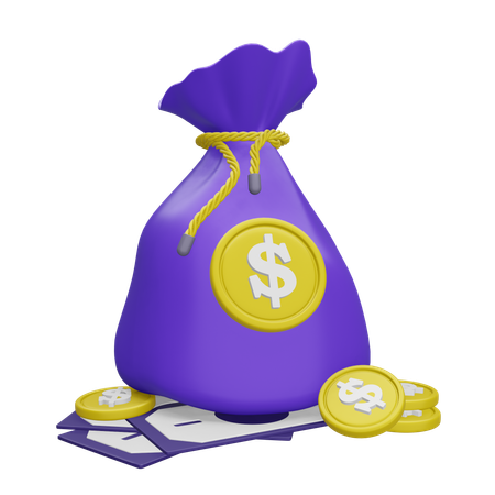 Money Bag  3D Icon