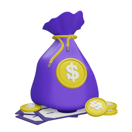 Money Bag  3D Icon