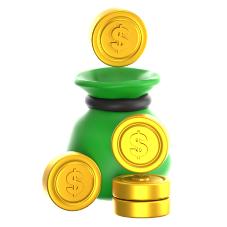 Money Bag  3D Icon