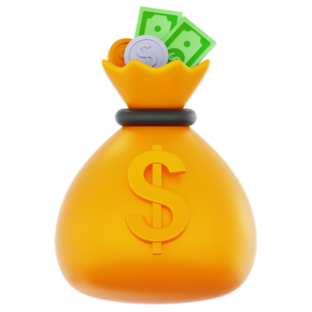 Money Bag  3D Icon