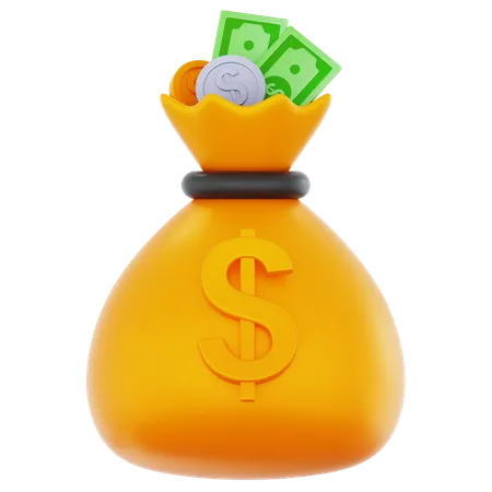 Money Bag  3D Icon