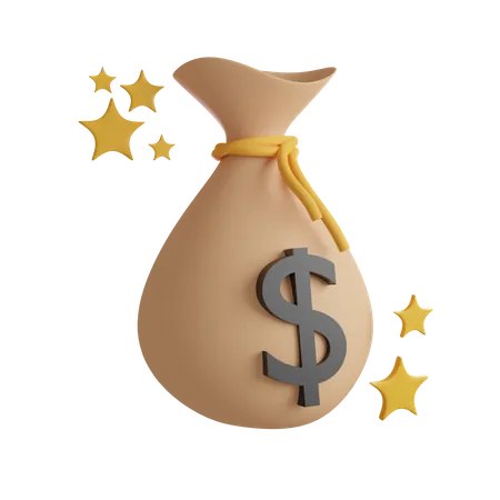 Money Bag  3D Icon