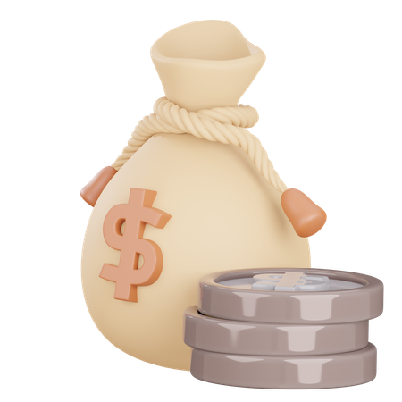 Money Bag  3D Icon