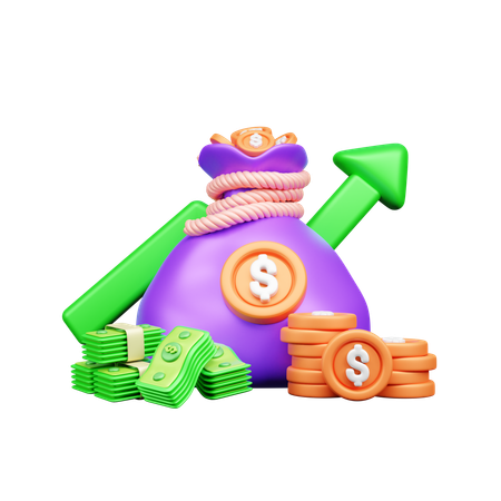 Money bag  3D Icon