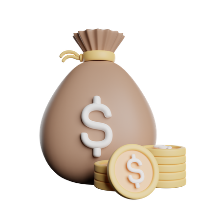 Money Bag  3D Icon