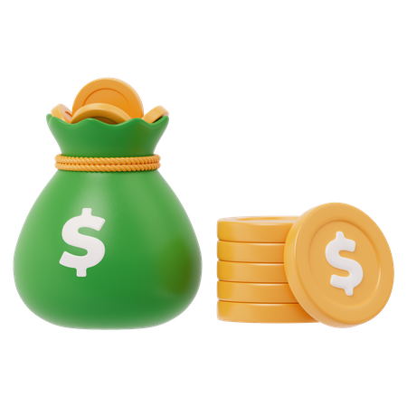 Money Bag  3D Icon