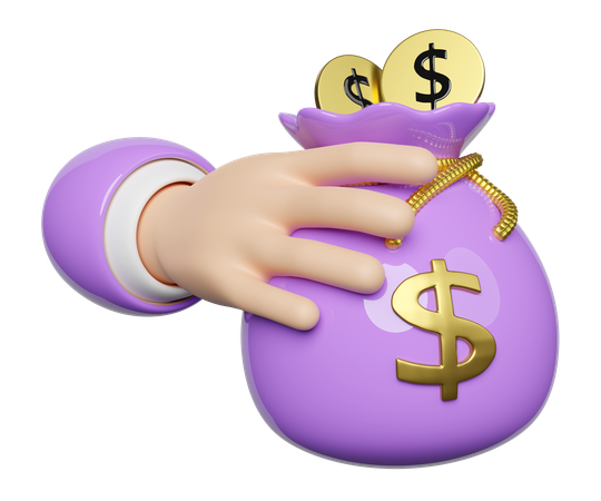 Money Bag  3D Icon