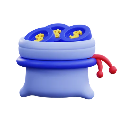 Money Bag  3D Icon