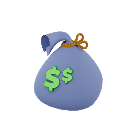 Money Bag  3D Icon