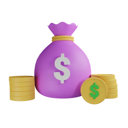 Money Bag  3D Icon