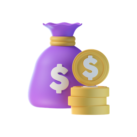 Money Bag  3D Icon