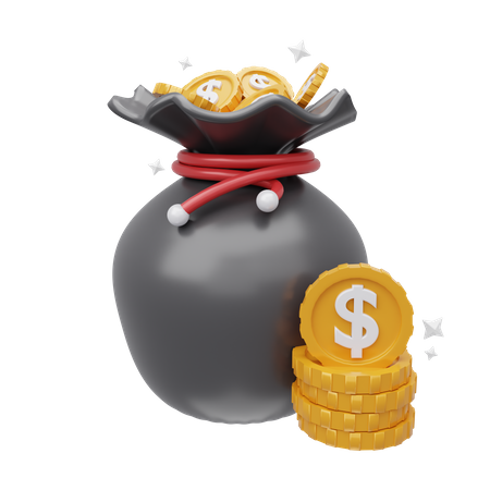 Money bag  3D Icon