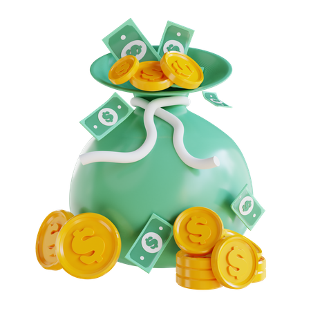 Money Bag  3D Icon