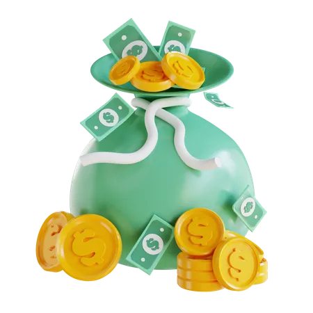 Money Bag  3D Icon