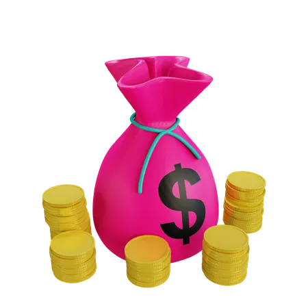 Money Bag  3D Icon
