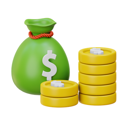 Money Bag  3D Icon