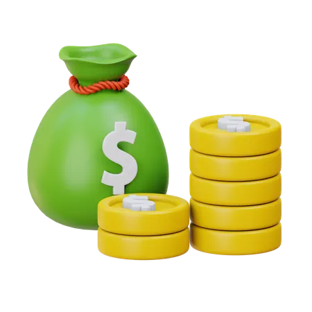 Money Bag  3D Icon