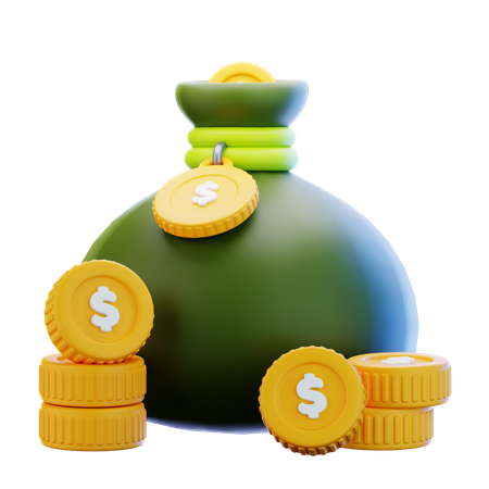 Money Bag  3D Icon