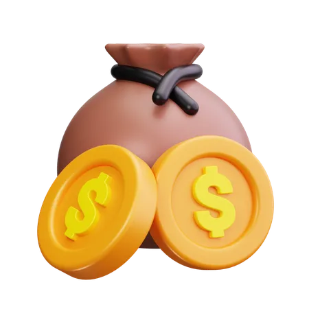 Money Bag  3D Icon