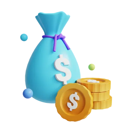 Money Bag  3D Icon