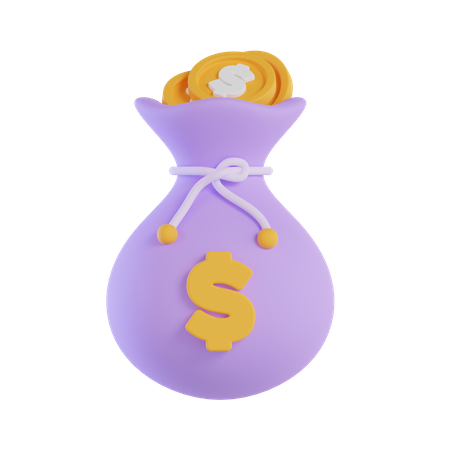 Money Bag  3D Icon