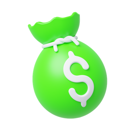 Money Bag  3D Icon