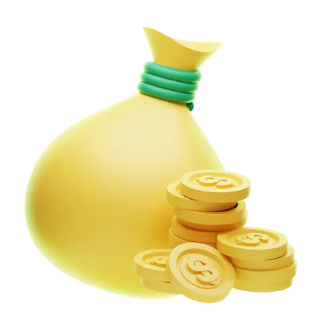 Money Bag  3D Icon