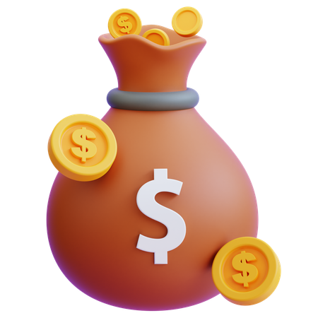 Money bag  3D Icon