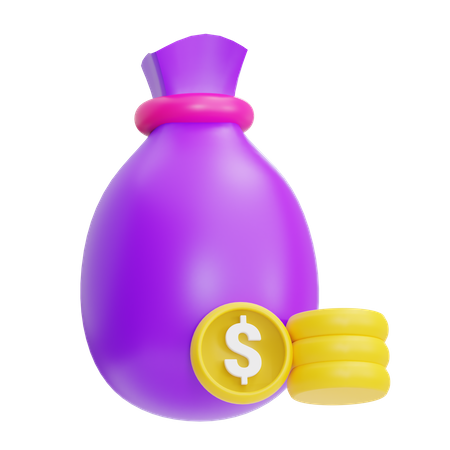 Money Bag  3D Icon