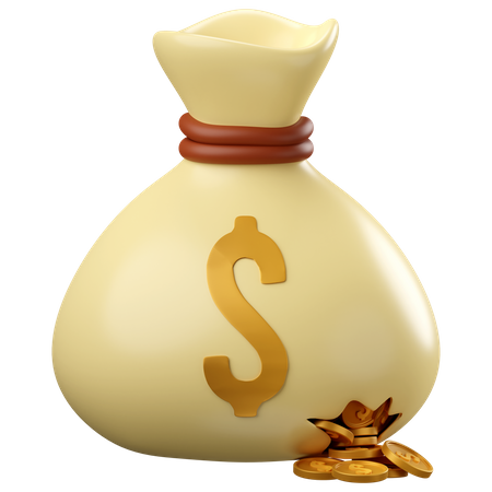 Money bag  3D Icon
