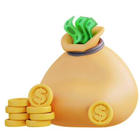 Money Bag  3D Icon