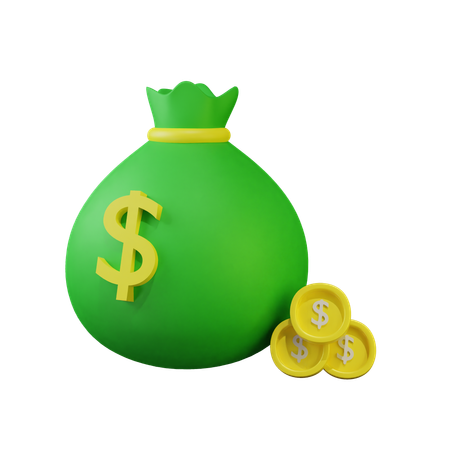 Money bag  3D Icon
