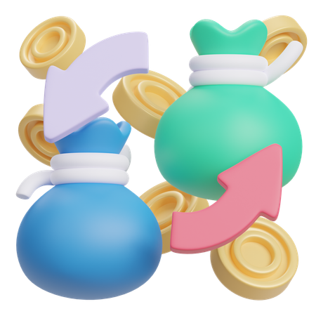 Money bag  3D Icon