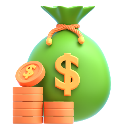 Money Bag  3D Icon