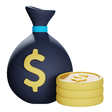 Money Bag  3D Illustration