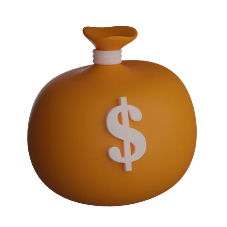 Money Bag  3D Illustration