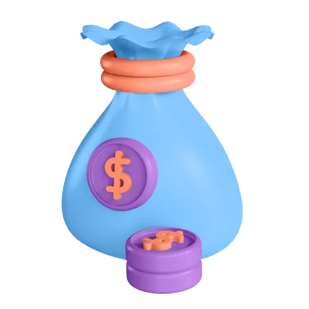 Money Bag  3D Illustration