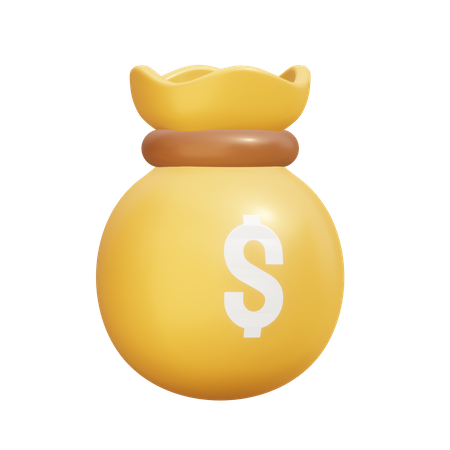 Money Bag  3D Illustration