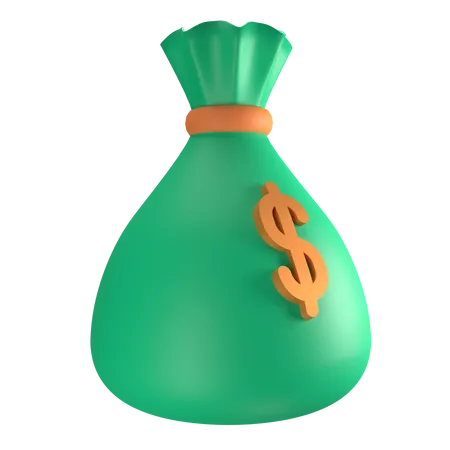 Money Bag  3D Illustration