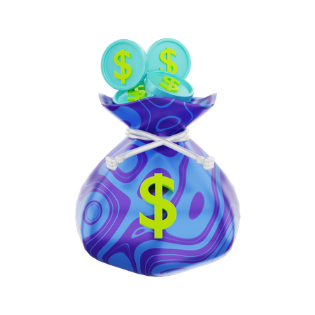 Money Bag  3D Illustration