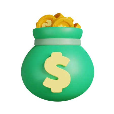 Money Bag  3D Illustration