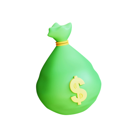 Money Bag  3D Illustration