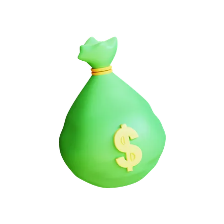 Money Bag  3D Illustration