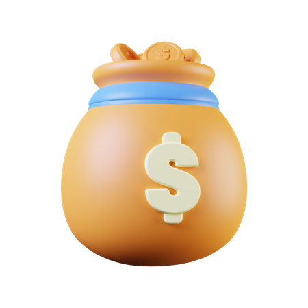 Money Bag  3D Illustration