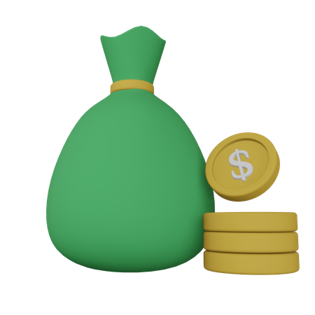 Money Bag  3D Illustration